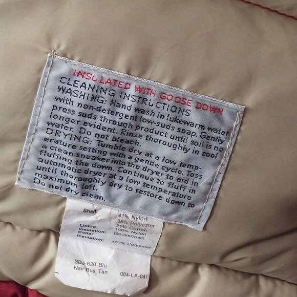 Vintage 70's Stearns Hansa-Branta Goose Down Puffer Parka Coat Mens-XL Rusty-Red - Picture 9 of 13